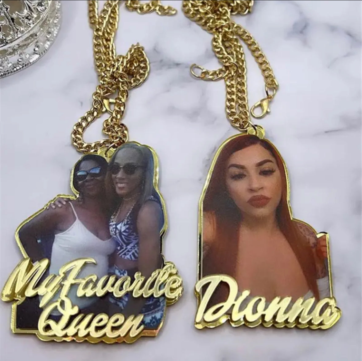 Custom Picture name necklace